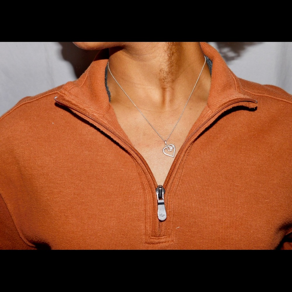 Comfy Orange Quarter Zip